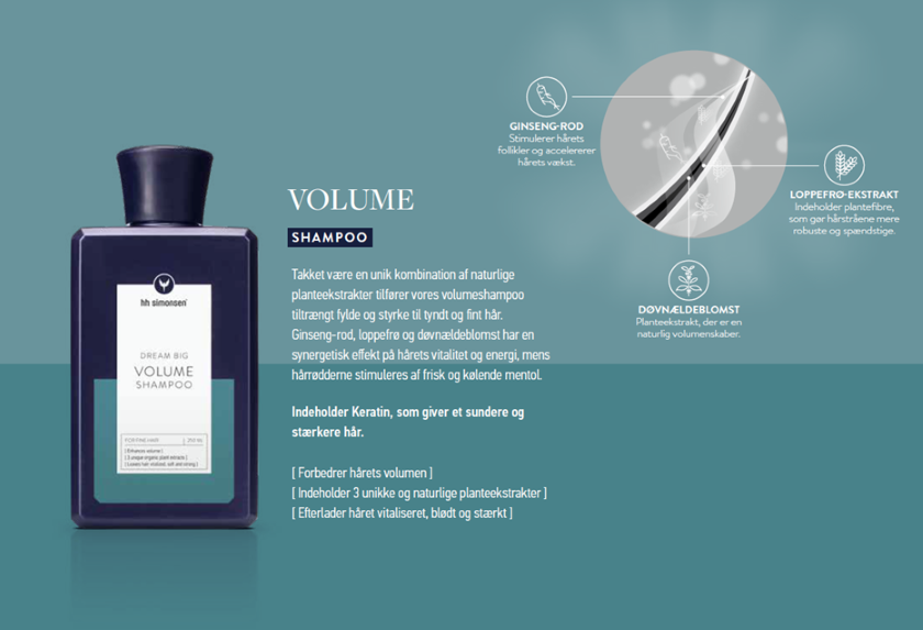 HH Simonsen Volume Shampoo, 250 ml.